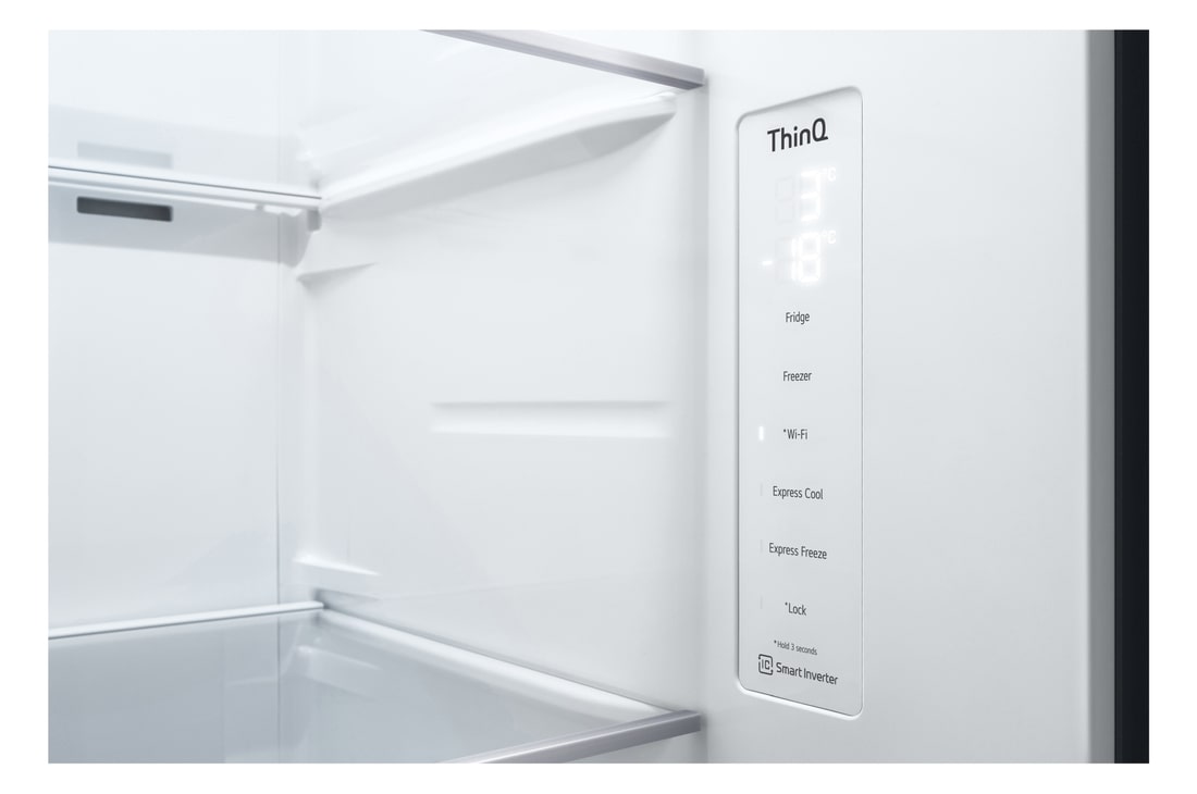 Dettaglio del display del frigorifero