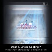 LG Frigorifero Side-by-Side InstaView Door-in-Door | Classe E, 635L | Wi-Fi, Dispenser senza allaccio, UVnano, No frost | Nero, GSXV91MCAE