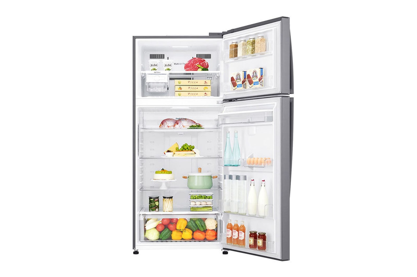 LG Offerta Kit Esclusivo: Frigorifero doppia porta maxi | Classe E, 592L + Microonde NeoChef 25 litri, potenza 1000W , GTF916PZPED.MH6565