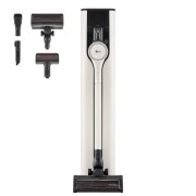 Aspirapolvere CordZero A9T-PRIME1C vista di fronte, inserita nella stazione all-in-one