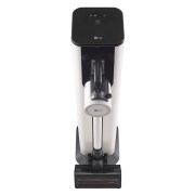 Aspirapolvere CordZero A9T-PRIME1C inserito nella stazione all-in-one visto dall'alto