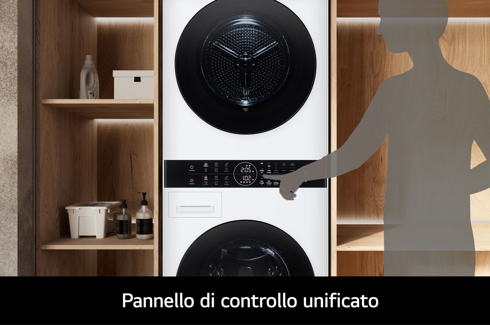 Pannello di controllo unificato colonna bucato WT1210WWF