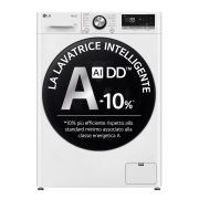 Vista frontale di Lavatrice 11kg AI DD™ | Serie R7 Classe A-10% | 1400 giri, TurboWash 360, Vapore su 7 programmi, Wi-Fi | White F4R7011TSWB