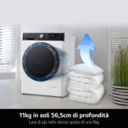 11Kg in soli 56,5cm di profontità lavatrice F4R7011TSWB.ABWQWIS