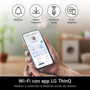 Wi-Fi con app LG ThinQ lavatrice F4R7011TSWB.ABWQWIS