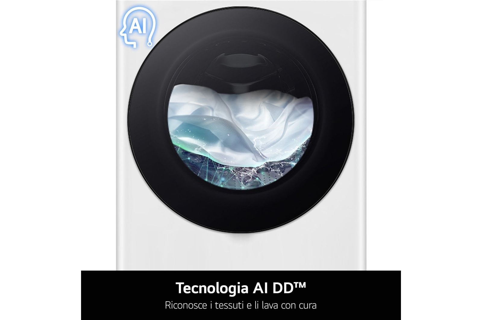LG Lavatrice 11kg AI DD™ | Serie R7 Classe A-10% | 1400 giri, TurboWash 360, Vapore su 7 programmi, Wi-Fi | White, F4R7011TSWB