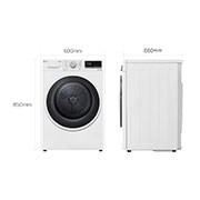 LG Asciugatrice 9kg Pompa di calore DUAL Inverter | Serie V5 Classe D | Eco Hybrid, Condensatore autopulente, Wi-Fi, RH90V5AV6N