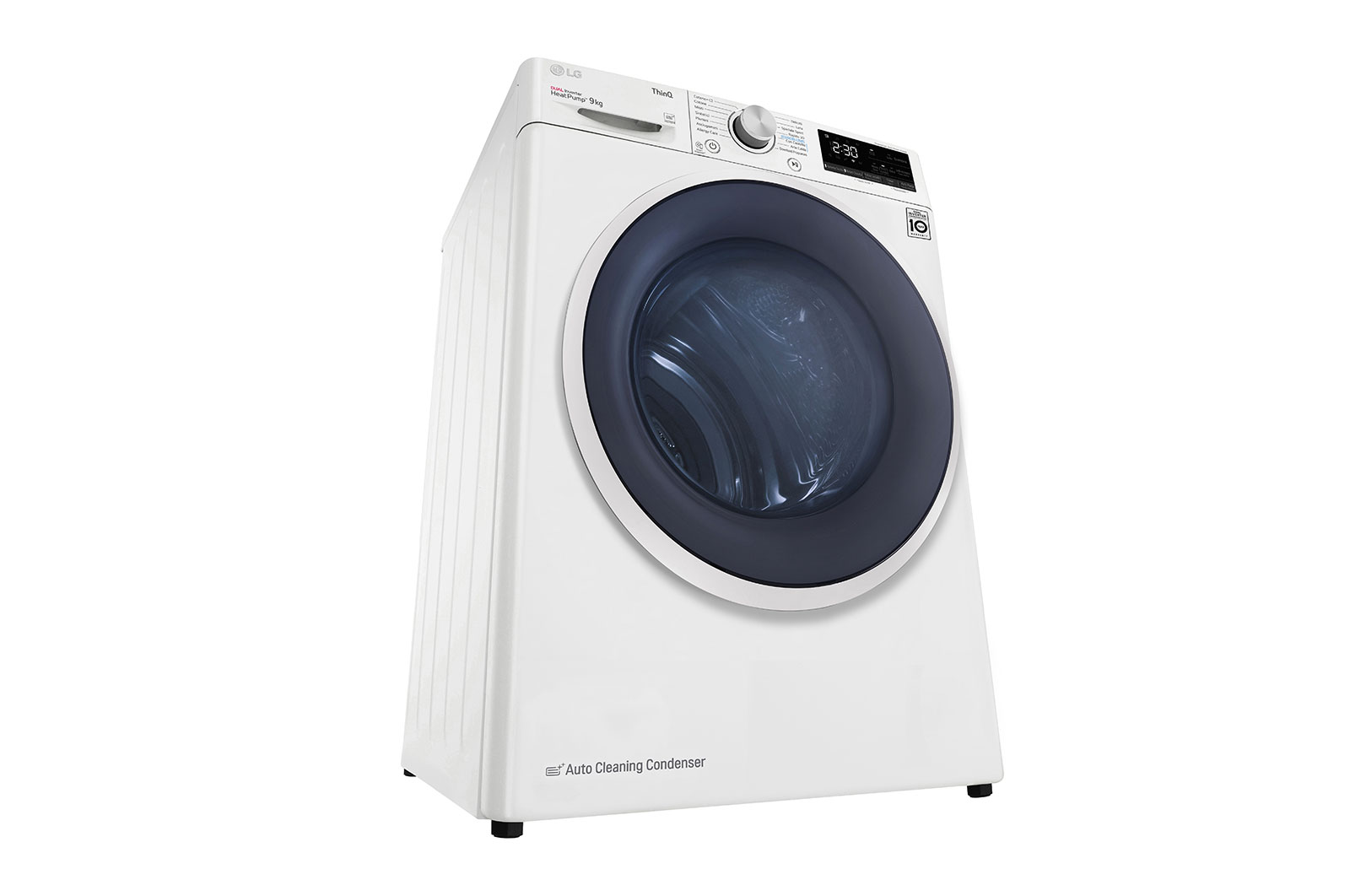 LG Asciugatrice 9kg a Pompa Di Calore condensatore autopulente Classe A+++ Bianca, RH90V9AVHN