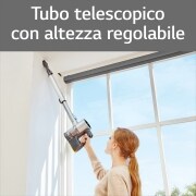 LG CordZero™ A9K Ultra | Aspirapolvere Kompressor™ 200 W, 120 min | 4 spazzole + 4 accessori, Wi-Fi | Nero, A9K-ULTRA1B