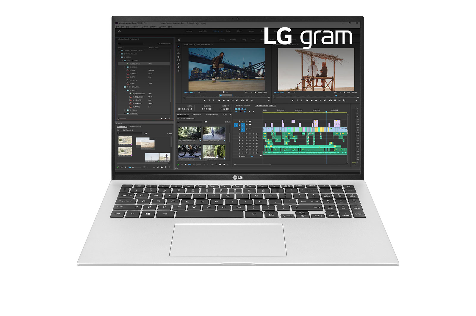 LG gram Notebook 16'' 16:10 Intel i5 8GB 1190g, 16Z90P-G.AR56D