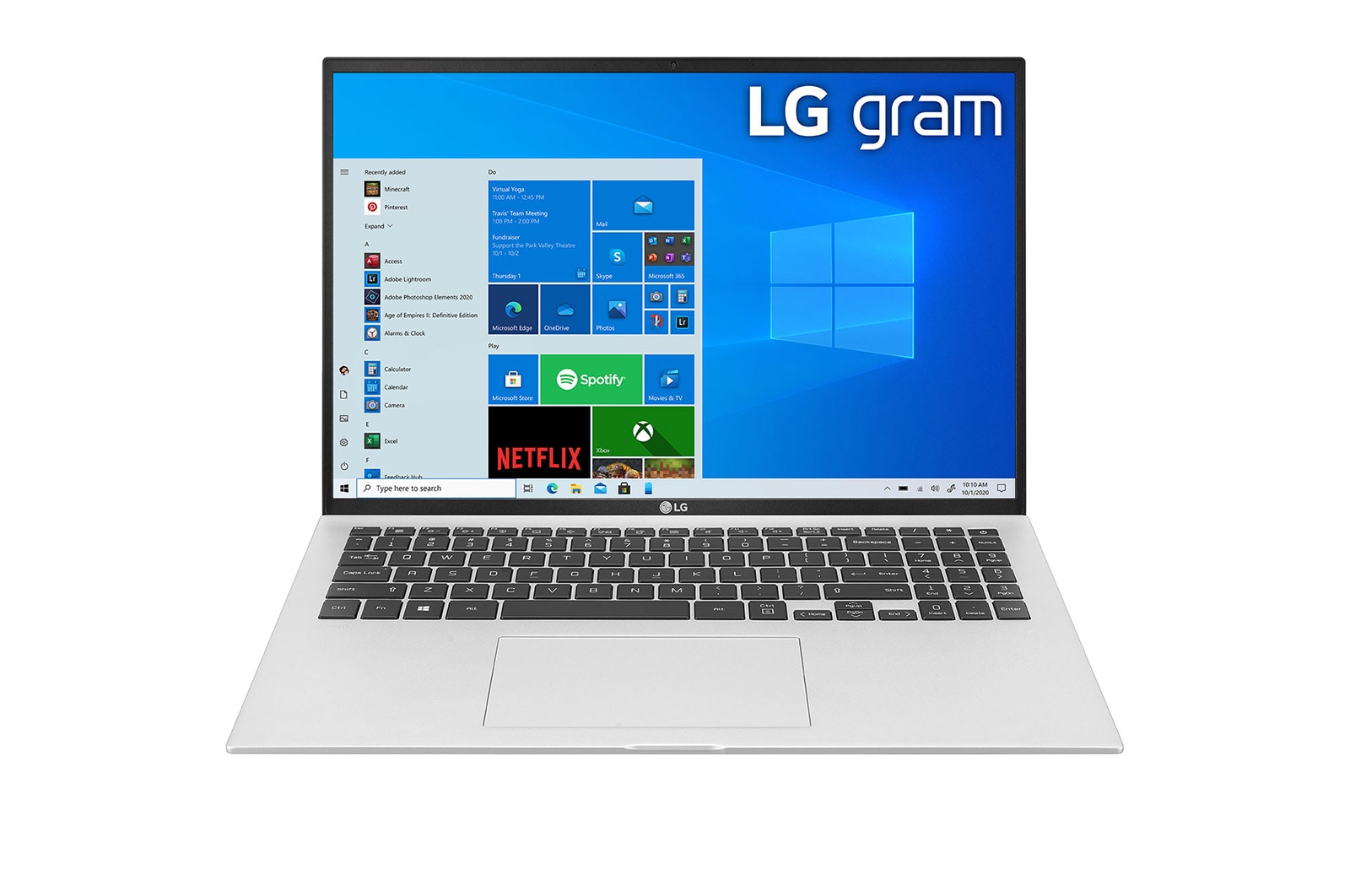 LG gram Notebook 16'' 16:10 Intel i5 8GB 1190g, 16Z90P-G.AR56D