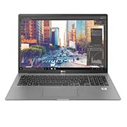 Vista frontale di LG gram Notebook 17” 16:10 Intel i5 8GB RAM 1350g 17Z90N-V.AA55D