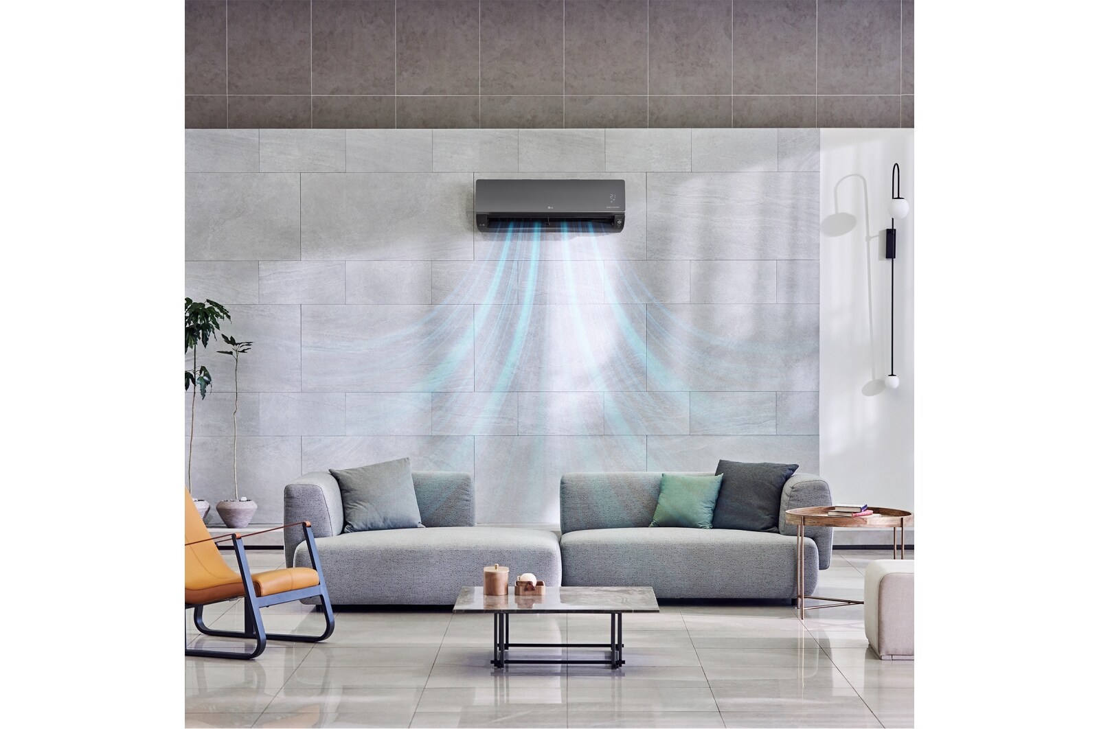 LG Condizionatore monosplit ARTCOOL Mirror | 9000 BTU | Pannello a specchio, UVnano, Ionizzatore, Filtro allergeni, AC09BK