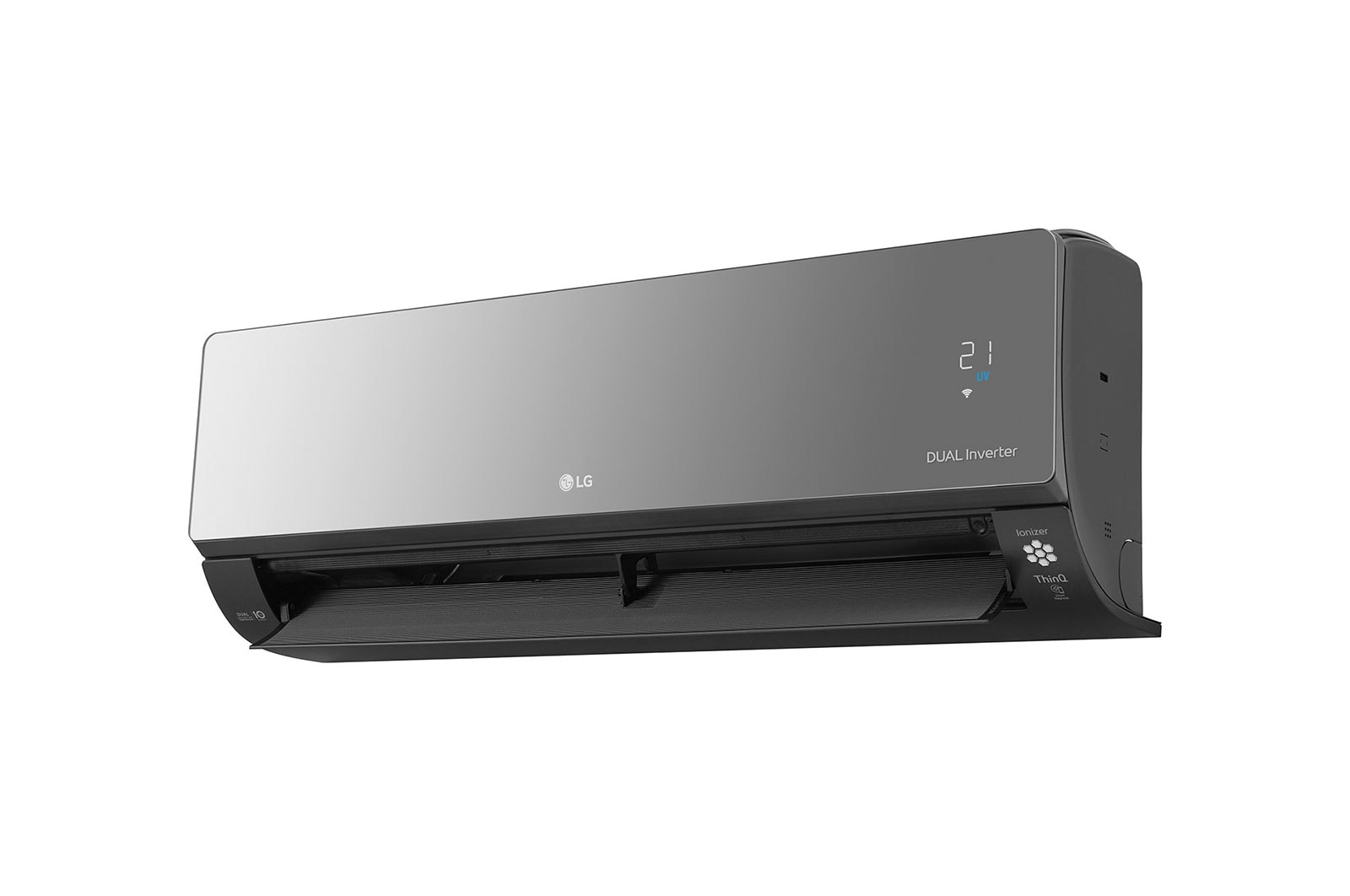 LG Condizionatore monosplit ARTCOOL Mirror | 9000 BTU | Pannello a specchio, UVnano, Ionizzatore, Filtro allergeni, AC09BK