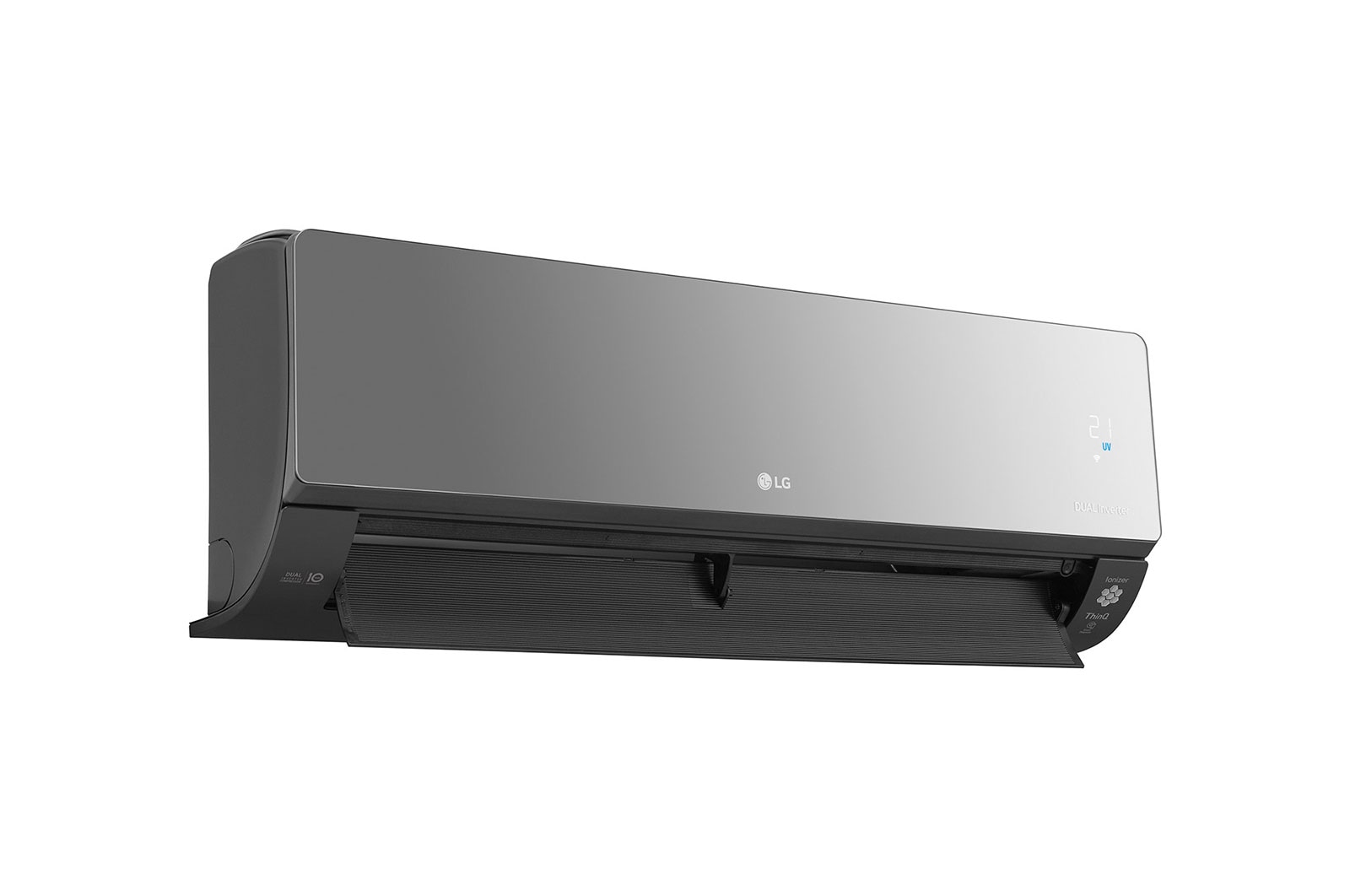 LG Condizionatore monosplit ARTCOOL Mirror | 9000 BTU | Pannello a specchio, UVnano, Ionizzatore, Filtro allergeni, AC09BK
