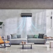 LG Condizionatore monosplit ARTCOOL Mirror | 9000 BTU | Pannello a specchio, UVnano, Ionizzatore, Filtro allergeni, AC09BK