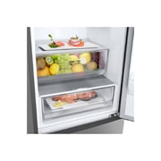 LG Frigorifero combinato | Classe A, 384L | Door & Linear Cooling, Fresh Converter, Compressore Lineare Inverter,No frost | Inox, GBP62PZNAC