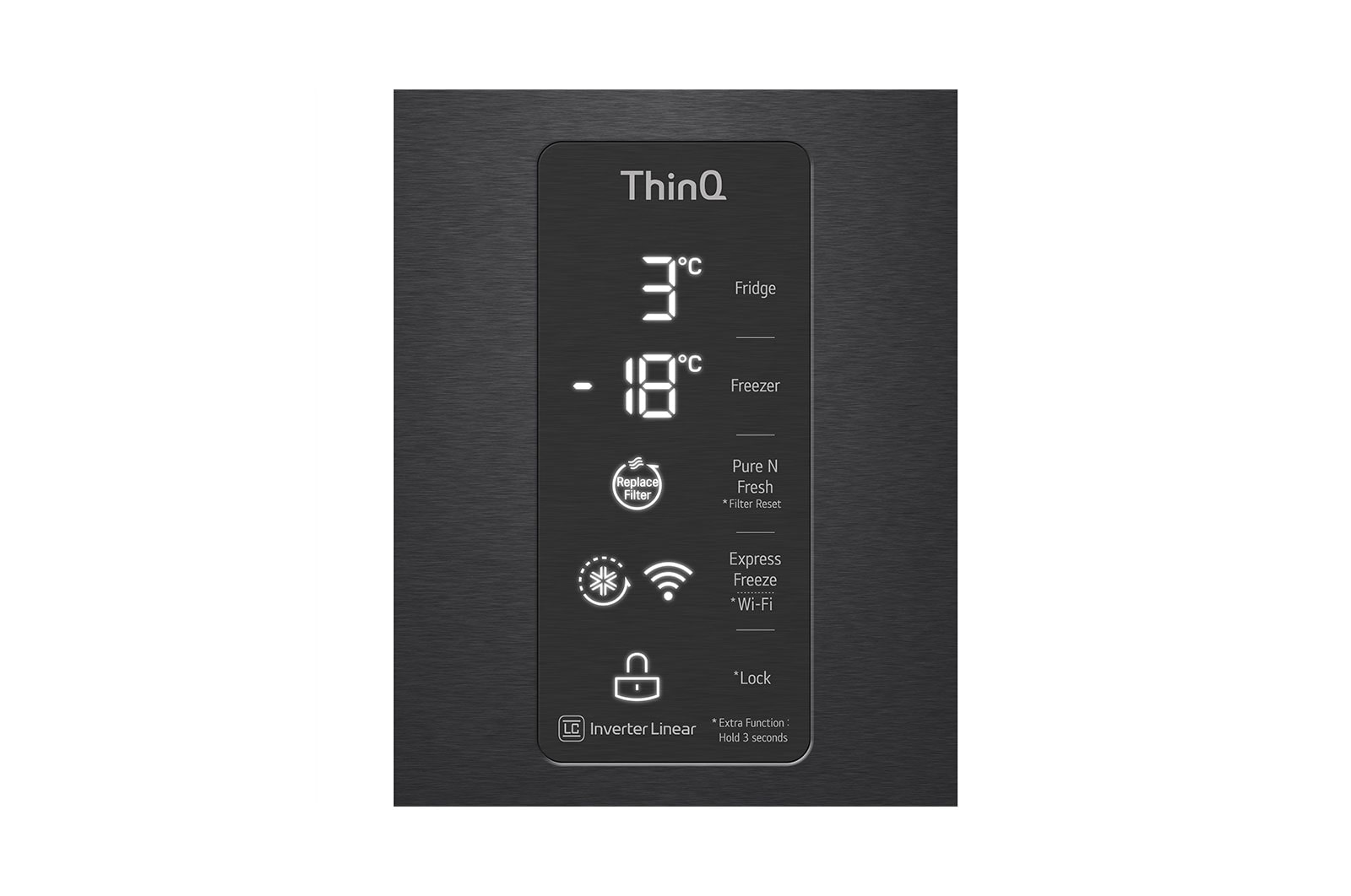 LG Frigorifero Multidoor Slim InstaView Door-in-Door | Classe E, 530L | Wi-Fi, Door & Linear Cooling, No frost | Nero, GMQ844MC5E