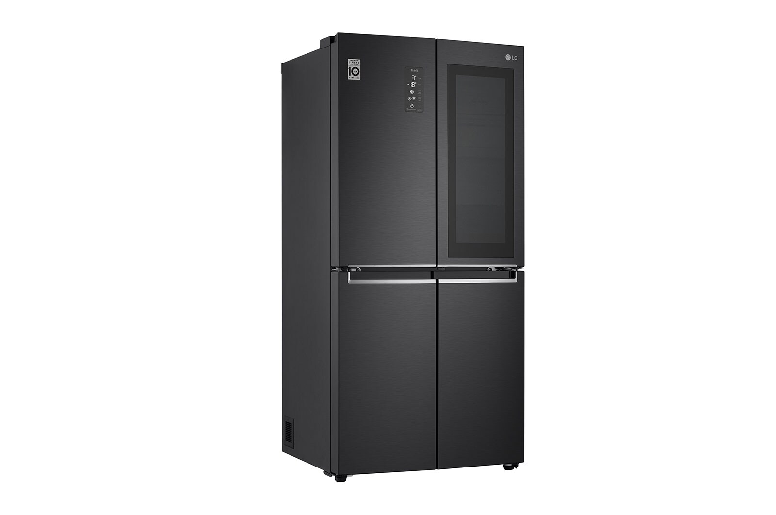 LG Frigorifero Multidoor Slim InstaView Door-in-Door | Classe E, 530L | Wi-Fi, Door & Linear Cooling, No frost | Nero, GMQ844MC5E