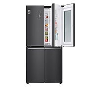 LG Frigorifero Multidoor Slim InstaView Door-in-Door | Classe E, 530L | Wi-Fi, Door & Linear Cooling, No frost | Nero, GMQ844MC5E