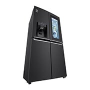 LG Frigorifero Multidoor Slim InstaView Door-in-Door | Classe F, 508L | Wi-Fi, Dispenser con allaccio, UVnano, No frost | Nero, GMX844MC6F