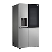 LG Frigorifero Side-by-Side InstaView | Classe D, 635L | Wi-Fi, Dispenser con allaccio, Fresh Balancer, No frost | Argento, GSGV80PYLD