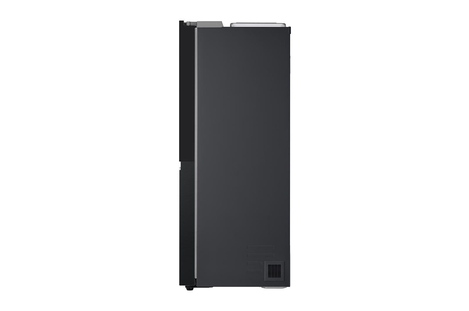 LG Frigorifero Side-by-Side InstaView | Classe E, 635L | Wi-Fi, Dispenser senza allaccio, Fresh Balancer, No frost | Nero opaco, GSGV81EPLL