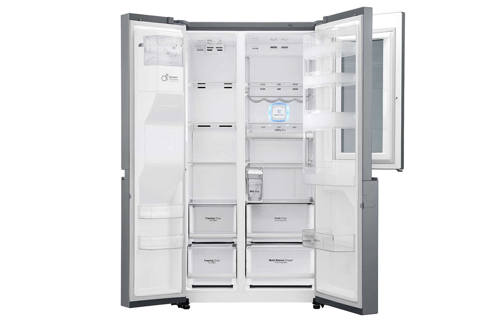 LG Frigorifero Smart Side-by-Side InstaView™ Classe energetica F Door-in-Door™ No Allaccio rete idrica, GSX961PZVZ