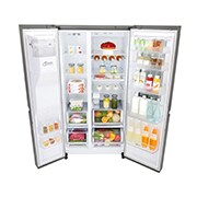 LG Frigorifero Smart Side-by-Side InstaView™ Classe energetica F Door-in-Door™ No Allaccio rete idrica, GSX961PZVZ