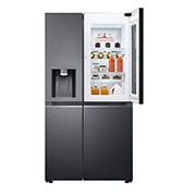 LG Frigorifero Side-by-Side InstaView Door-in-Door | Classe E, 635L | Wi-Fi, Dispenser senza allaccio, UVnano, No frost | Nero, GSXV91MCAE