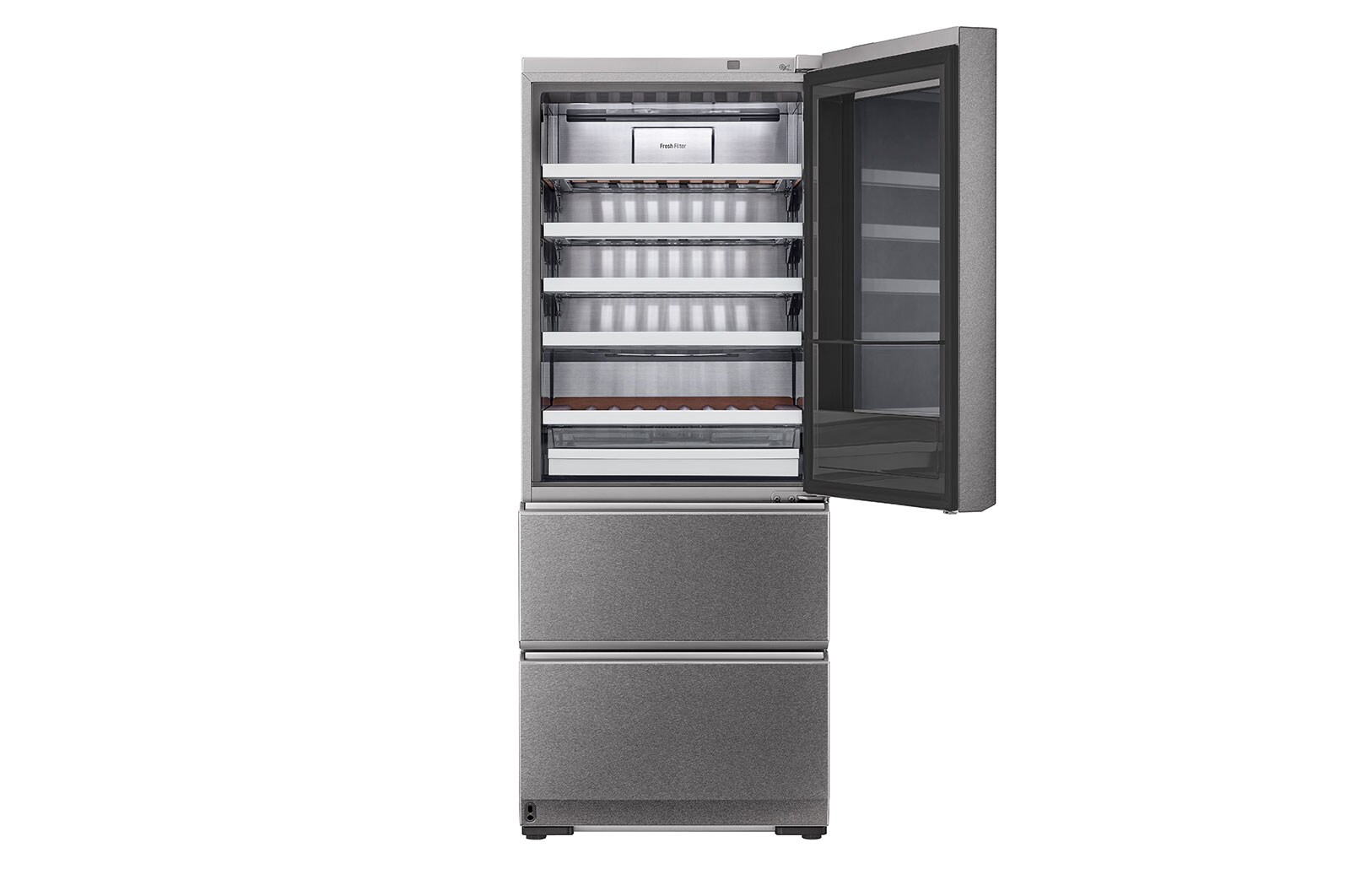 LG SIGNATURE Cantinetta vino InstaView | Classe E, 422L | Wi-Fi, Optimal Preservation Technology™, No frost | Inox satinato, LSR200W
