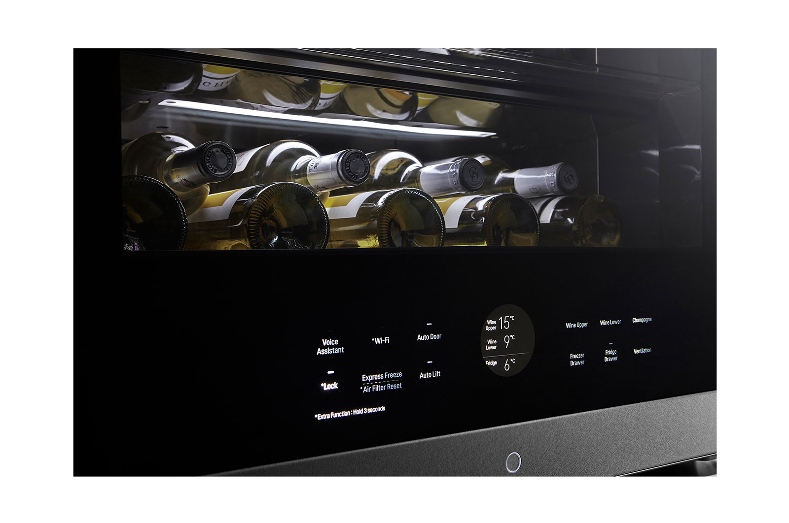 LG SIGNATURE Cantinetta vino InstaView | Classe E, 422L | Wi-Fi, Optimal Preservation Technology™, No frost | Inox satinato, LSR200W
