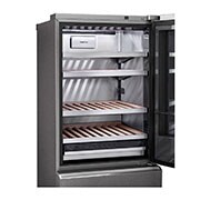 LG SIGNATURE Cantinetta vino InstaView | Classe E, 422L | Wi-Fi, Optimal Preservation Technology™, No frost | Inox satinato, LSR200W