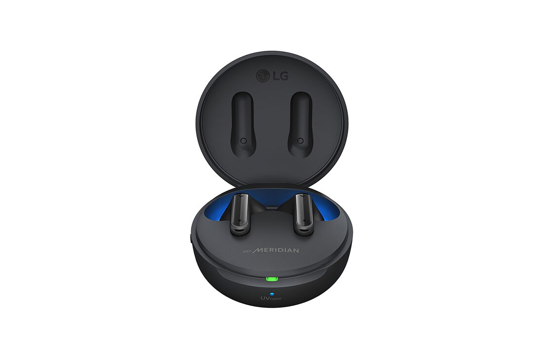 LG Tone Free FP9 Black Cuffie True Wireless con ANC, Custodia di ricarica UVnano antibatterica, Bluetooth, Meridian Audio, TONE-FP9.CEUFLLK