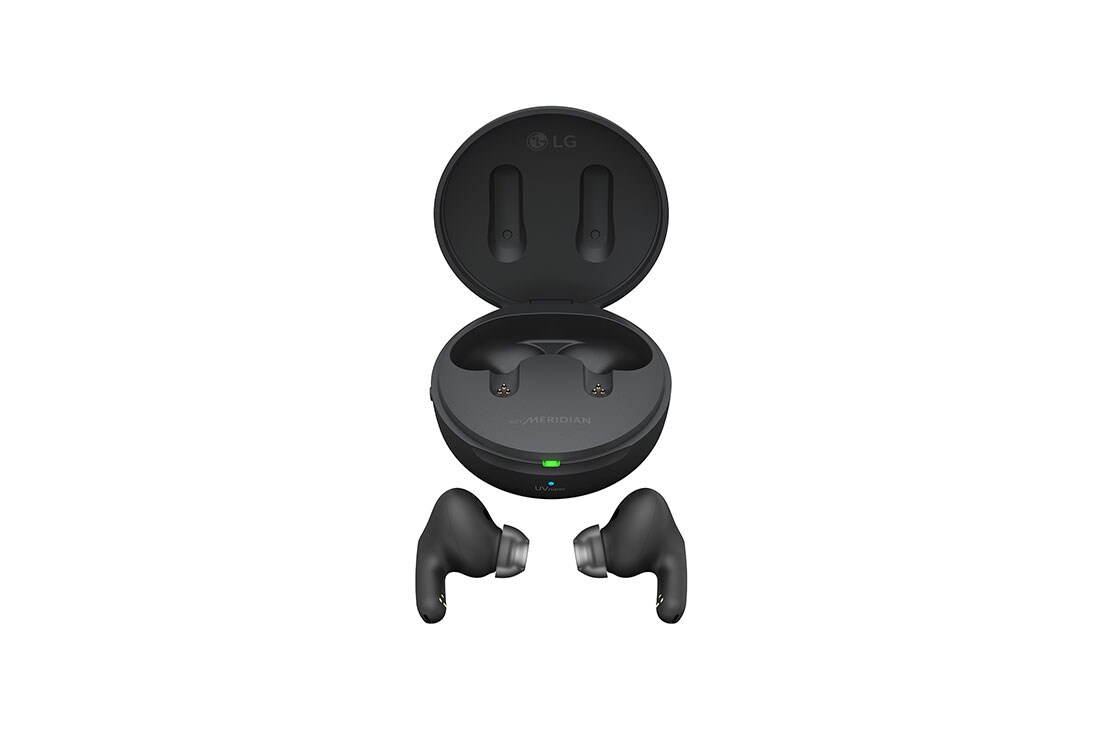 LG Tone Free FP9 Black Cuffie True Wireless con ANC, Custodia di ricarica UVnano antibatterica, Bluetooth, Meridian Audio, TONE-FP9.CEUFLLK