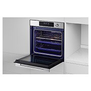 Foto laterale del forno aperto LG WSED7612S