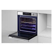 Foto laterale del forno aperto LG WSED7613S