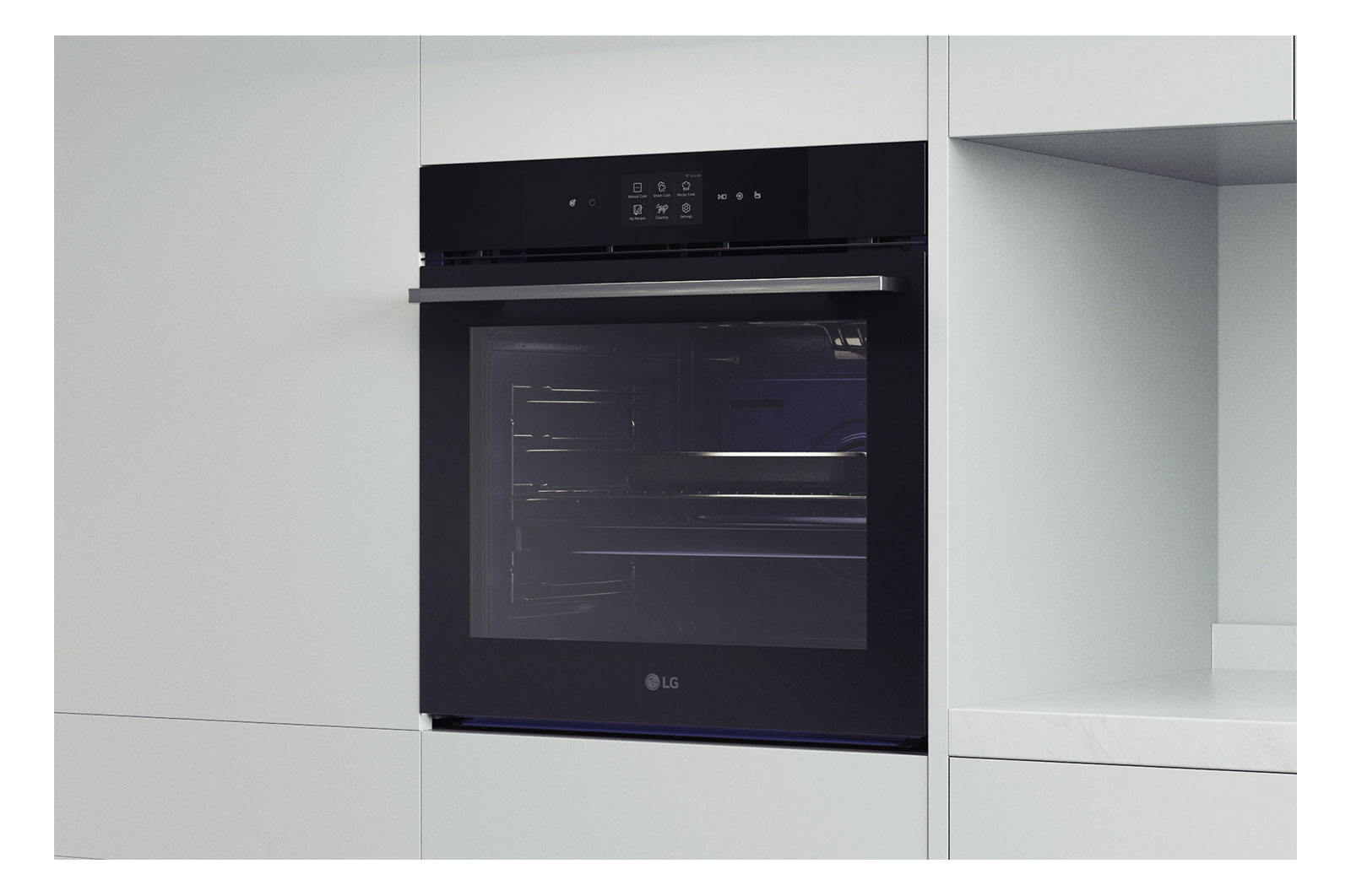 Foto angolata del forno LG WSED7667M