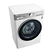 LG Lavasciuga slim 8,5/5kg AI DD | Serie V9 Classe E / A | 1200 giri, TurboWash360, Vapore, Allergy Care, Eco Hybrid, Wi-Fi | Bianca, F2DV9S8H2E