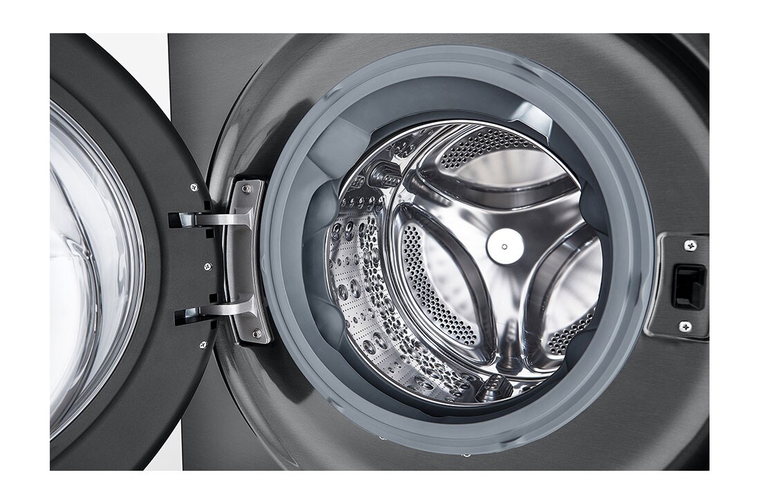 LG WashTower Colonna Bucato 12/10kg AI DD | Classe A-10% / C | Pannello unificato, TurboWash360,Pompa di calore | Nera, WT1210BBF