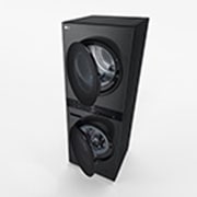 LG WashTower Colonna Bucato 12/10kg AI DD | Classe A-10% / A+++ | Pannello unificato, TurboWash360, Pompa di calore | Nera, WT1210BBF