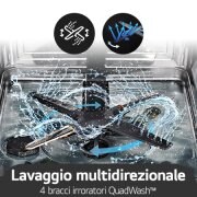 LG Offerta Kit: Forno 100% vapore InstaView 76L Classe A++ e Lavastoviglie a scomparsa totale QuadWash Serie 4, WSED7667M.DB475