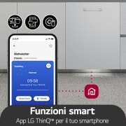 LG Offerta Kit: Forno 100% vapore InstaView 76L Classe A++ e Lavastoviglie a scomparsa totale QuadWash Serie 4, WSED7667M.DB475