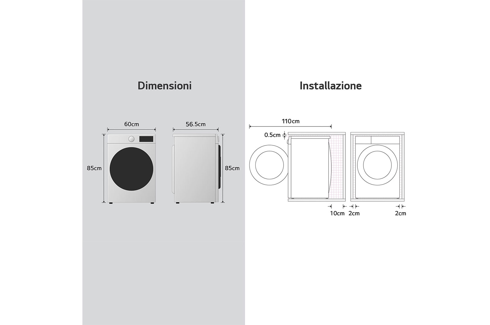 LG Lavatrice 9kg AI DD™ | Serie R3 Classe A-10% | 1400 giri, Autodosaggio, Lavaggio a vapore, Wi-Fi | White, F4R3509NSWB