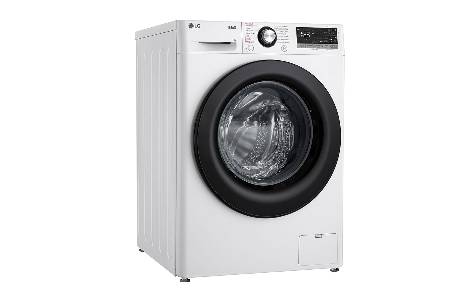 LG Lavatrice 9kg AI DD™ | Serie R3 Classe A-10% | 1400 giri, Autodosaggio, Lavaggio a vapore, Wi-Fi | White, F4R3509NSWB