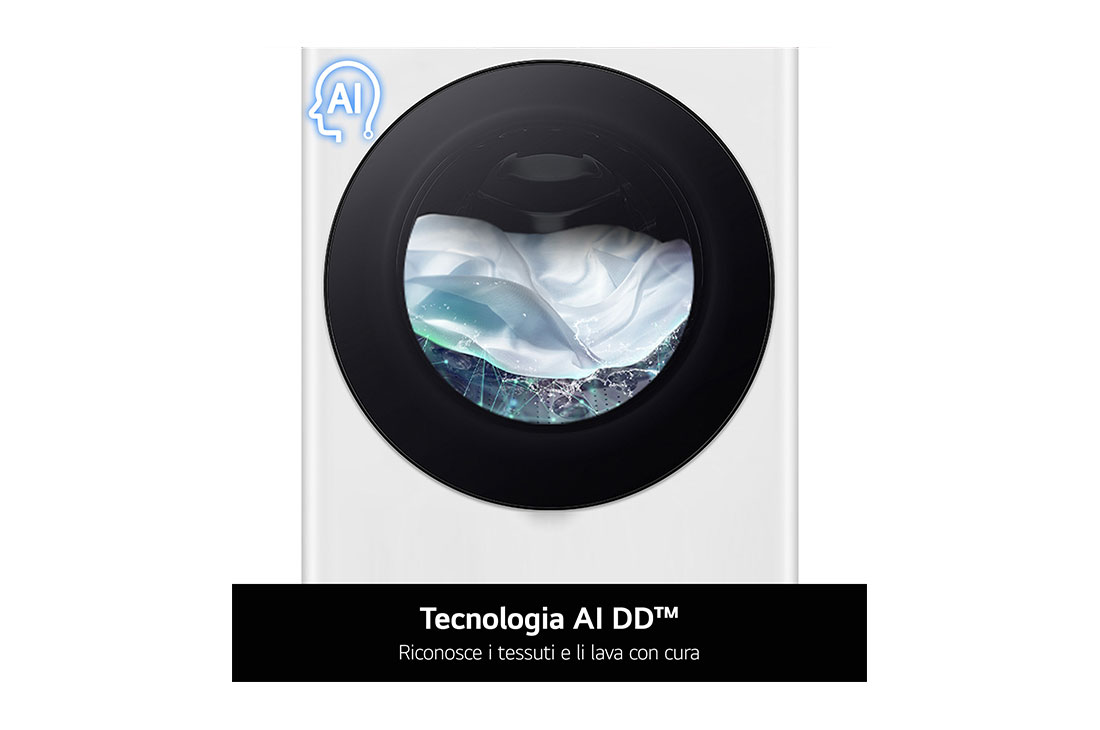 LG Lavatrice 13kg AI DD™ | Serie R9 Classe A-20% | 1400 giri, TurboWash 360, Autodosaggio, Vapore antipiega, Wi-Fi | Black, F4R9513TPBC