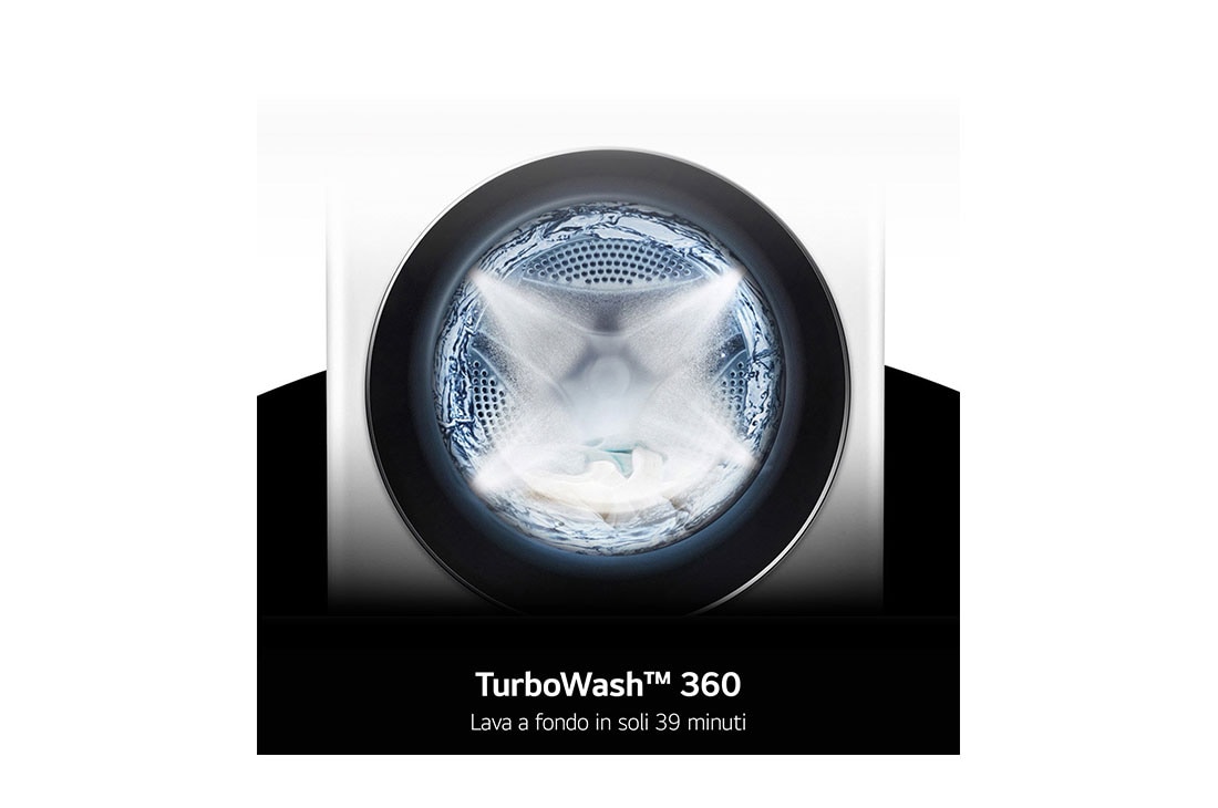 LG Lavatrice 13kg AI DD™ | Serie R9 Classe A-20% | 1400 giri, TurboWash 360, Autodosaggio, Vapore antipiega, Wi-Fi | Black, F4R9513TPBC