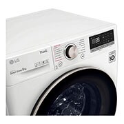 LG Lavatrice 9kg AI DD™ | Serie V7 Classe A-10%* | 1600 giri, TurboWash 360, Lavaggio a vapore, Wi-Fi | White, F6WV709SGA