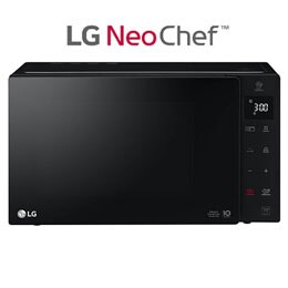 Microonde 25 litri, potenza 1000W | Cottura a vapore, Smart Inverter, Nero