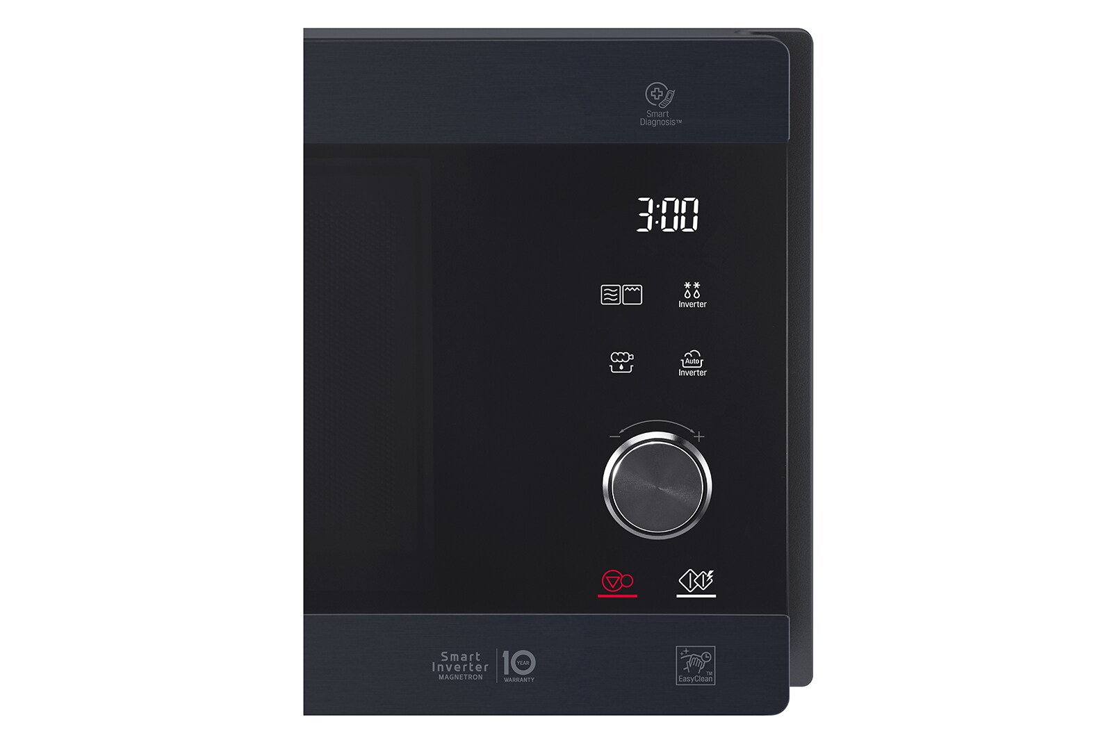 LG Microonde NeoChef 25 litri, potenza 1000W | Frittura leggera, Grill, Lievitazione, Ricette, Smart Inverter | Inox nero, MH6565CPW